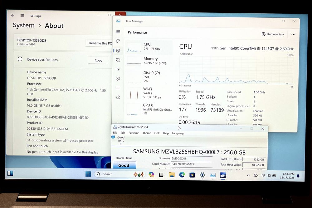 Dell Latitude 5420  i5-1145G7 | 16GB RAM | 256GB