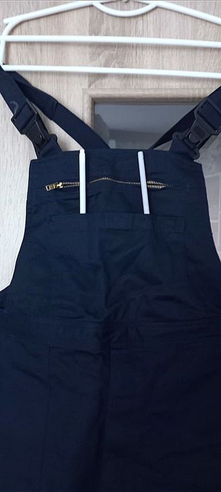 Męskie ogrodniczki granatowe bawełna,r. XL-2XL