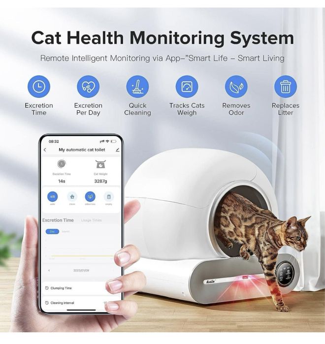 LOJA!! - Wc para gato Automatico Gatos NOVO