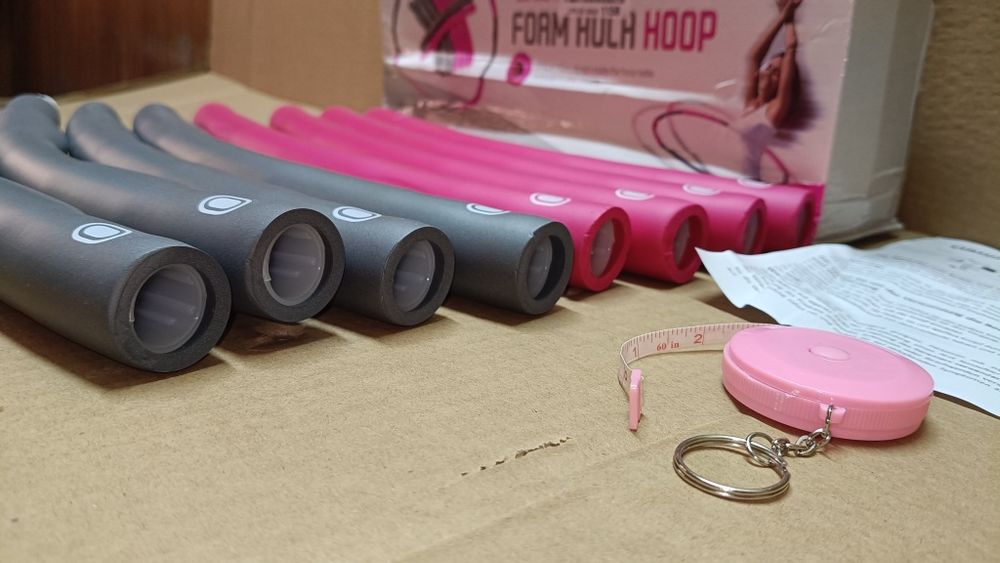 Hula Hoop 95 cm z wypustkami składana obręcz fitness