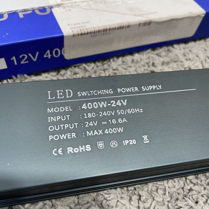 Sterownik zasilacza LED transformator 400W-24V IP20 (6)