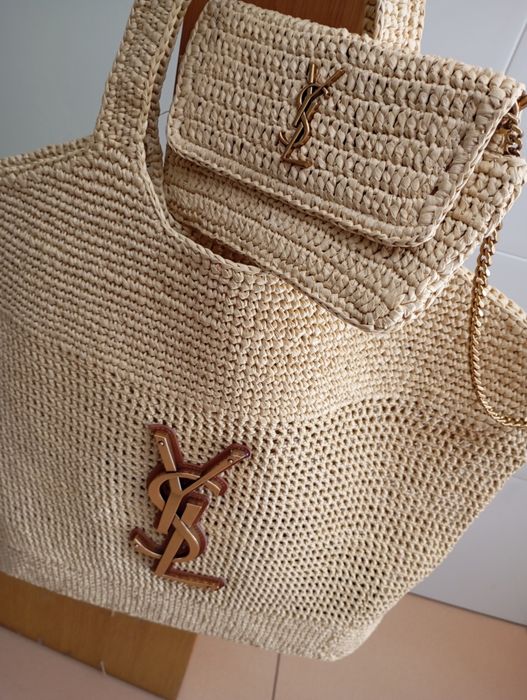 Mala YSL em ráfia