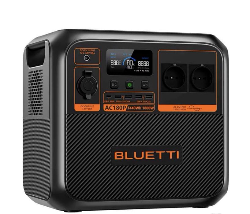 Зарядна станція Bluetti AC180P, 1800 Вт, 1440 Вт*год