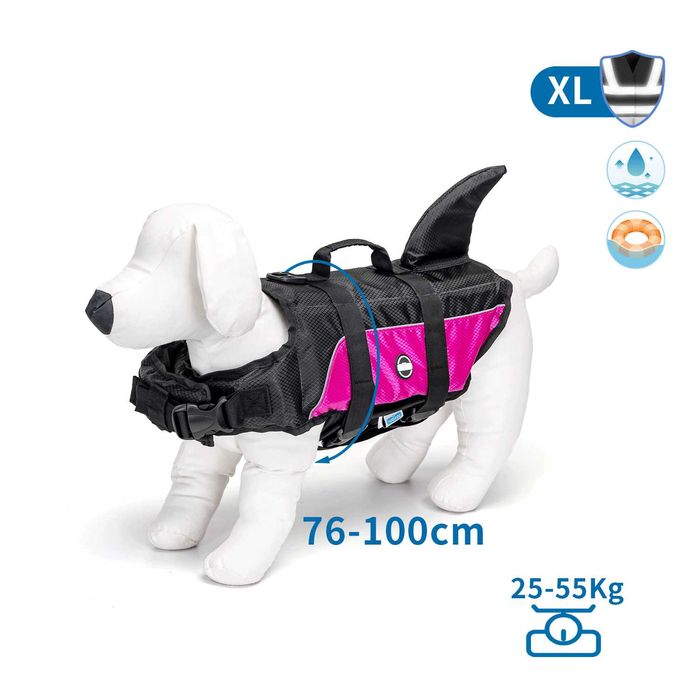 NOVO - Colete Salva-Vidas TUBARÃO para Cão, life jacket