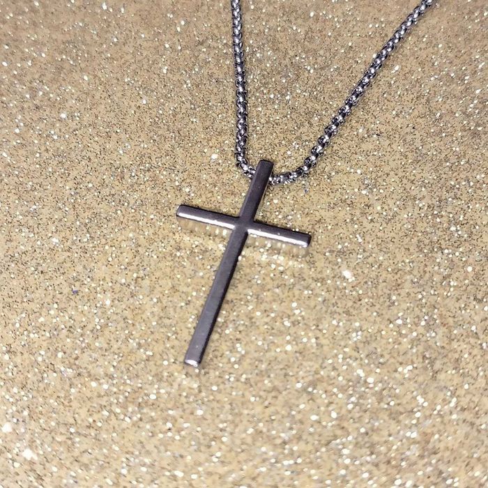 Ланцюжок 70см з хрестиком, цепочка с крестиком