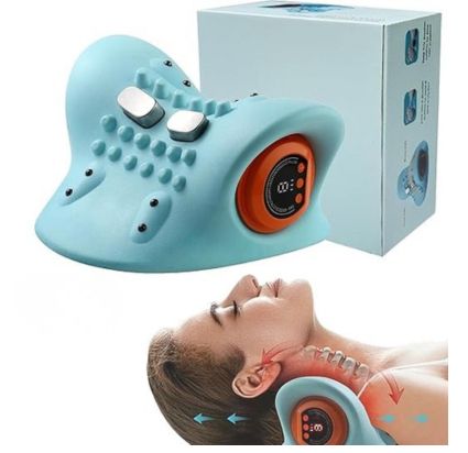 Elektryczny masażer szyi karku EMS z ogrzewaniem bezprzewodowy USB Pil