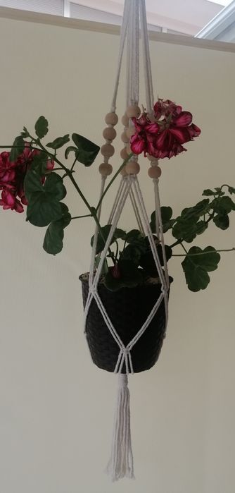 Suporte artesanal  para vasos de plantas