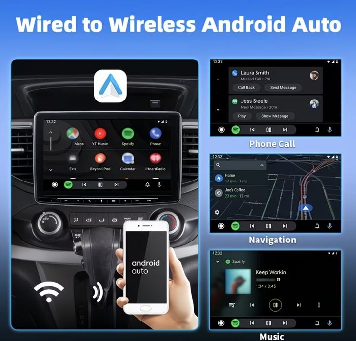 Car play, Android Auto, wi-fi