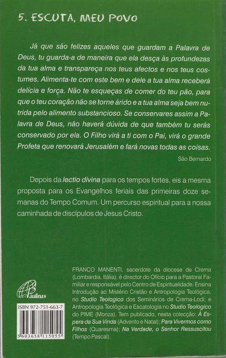Dá-me Vida Segundo a Tua Palavra – Vol. I
