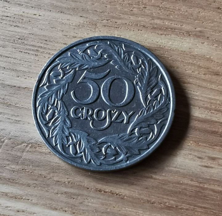 50 groszy 1923r. Typ l (najrzadszy)
