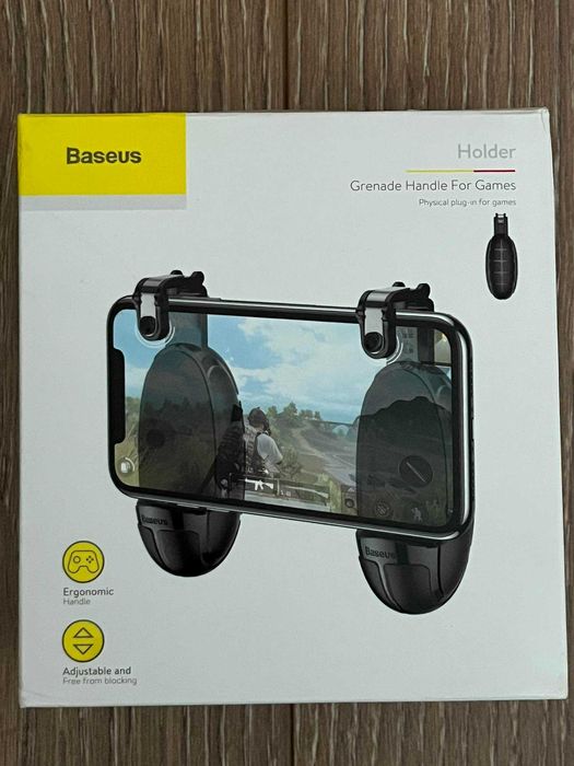 Baseus Grenade Handle for Games – Czarny | Uchwyt do gier na smartfony
