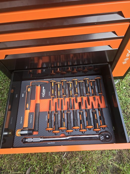 Carrinho de ferramentas 7 gavetas completas novo