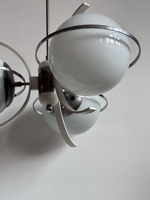 Włoska lampa wisząca Space Agechrom, lata 70te