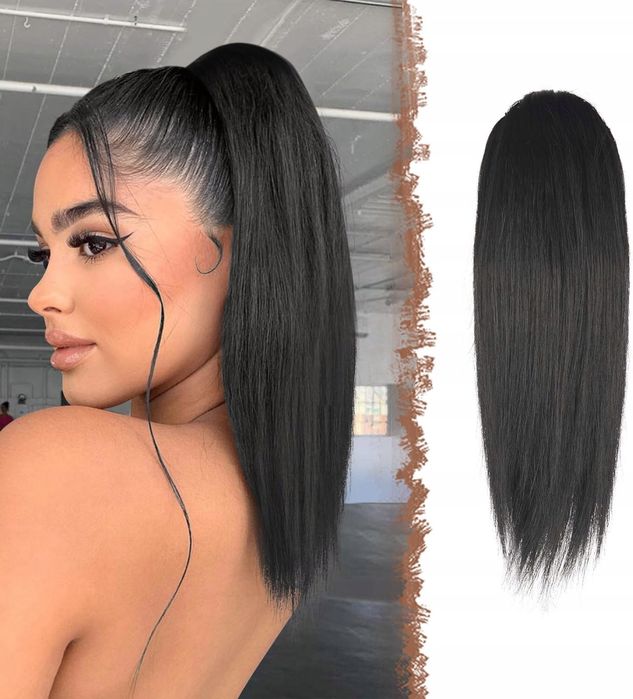 Peruka włosy czarne