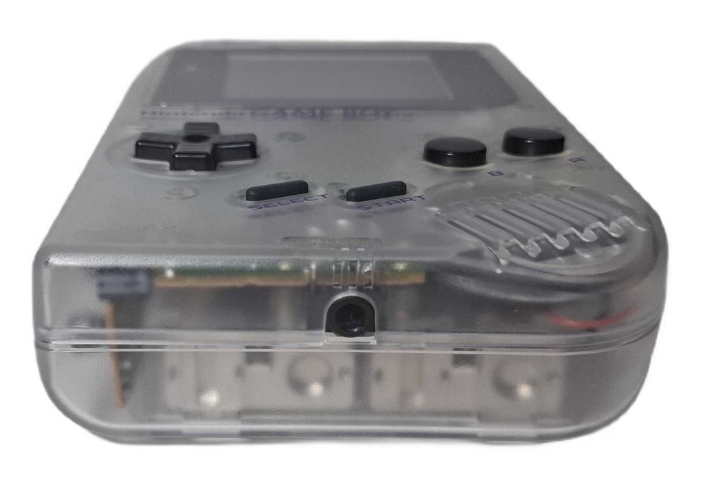 Game Boy Classic – Transparent - Podświetlany IPS LCD - Flash Cart 8GB