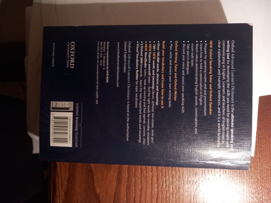 Dicionário inglês inglés da oxford