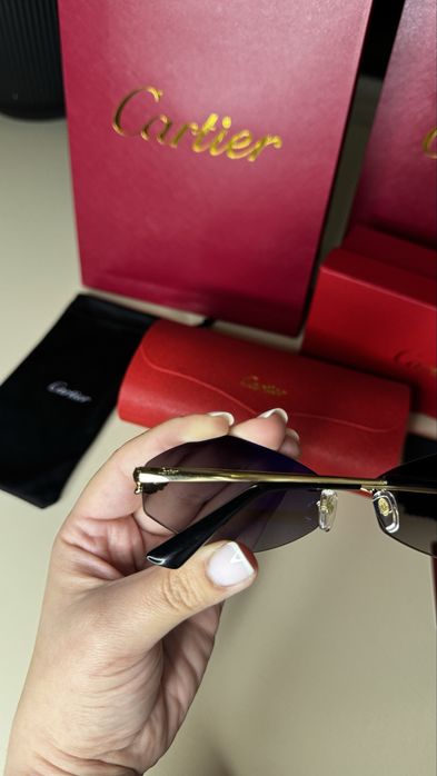 Окуляри очки Cartier panthere ромби з поляризацією
