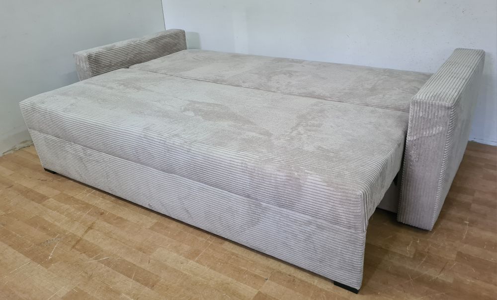 Nowa sofa automat sprężyny sztruks welur plusz kanapa wersalka tapczan