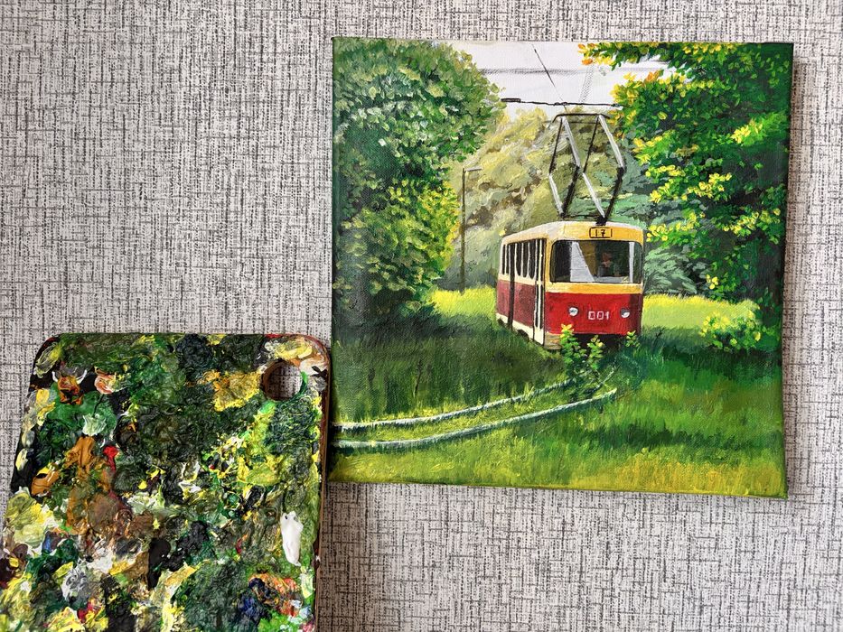 acrilic art - childhood way