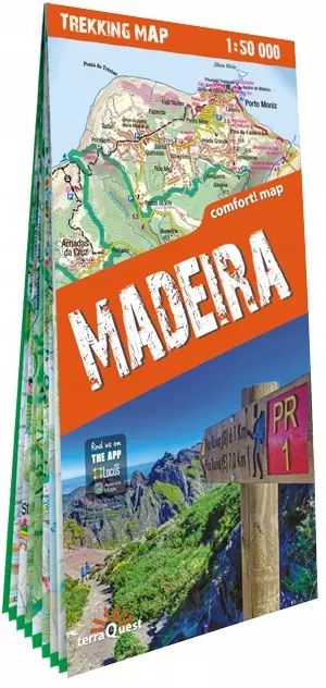 Madera (Madeira); laminowana mapa trekkingowa 1:50 000. ExpressMap. Nowy Produkt