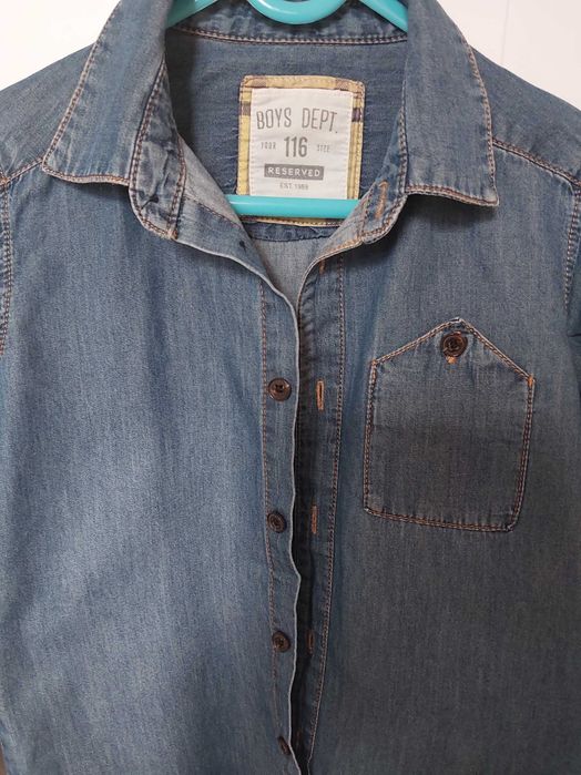 Koszula chłopięca jeans Reserved rozm. 116