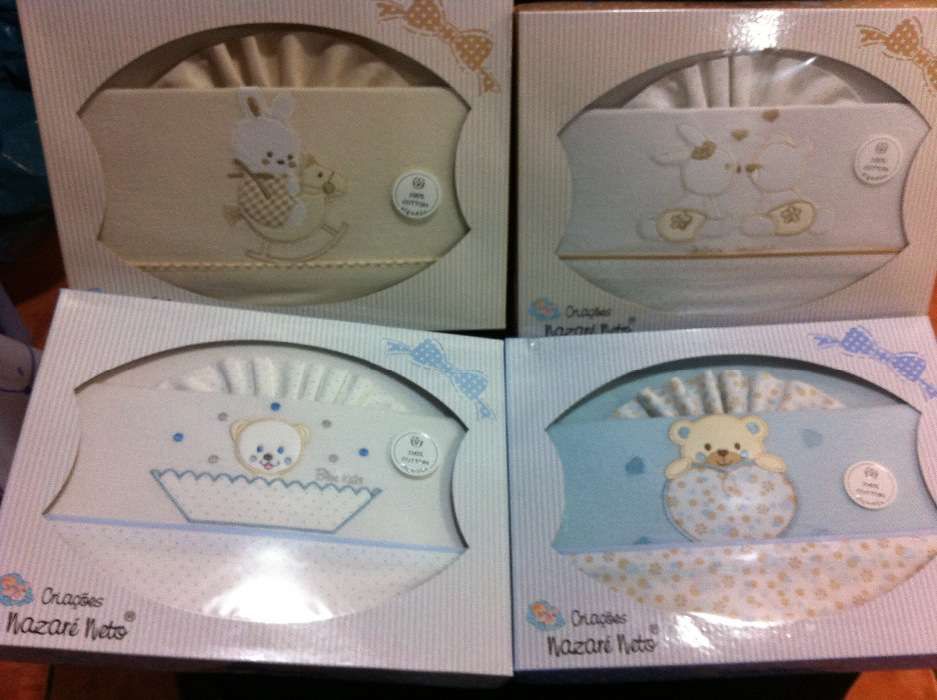 Lençóis de alcofa 100% algodão Novos a estrear