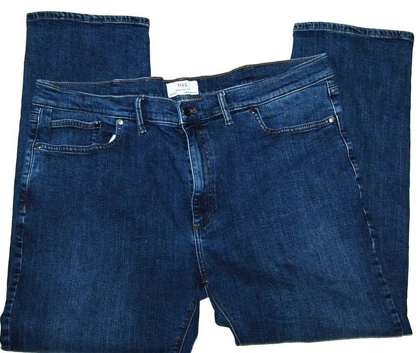 MARKS SPENCER W42 L31 PAS 108 jeansy męskie proste stretch