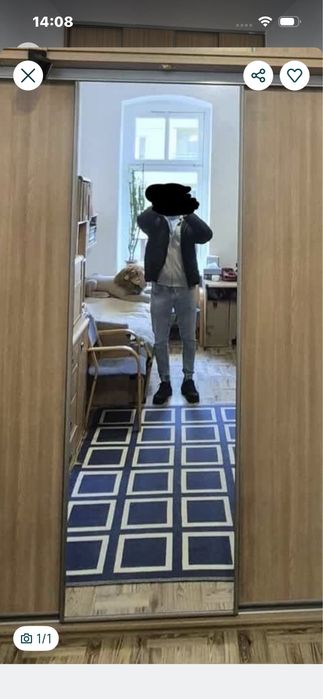 lustro z demontażu szafy duże