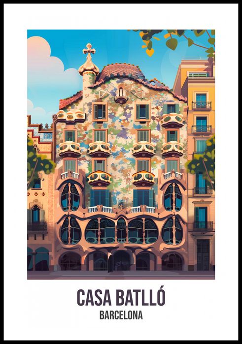 Plakat 61x90,5cm Casa Batlló