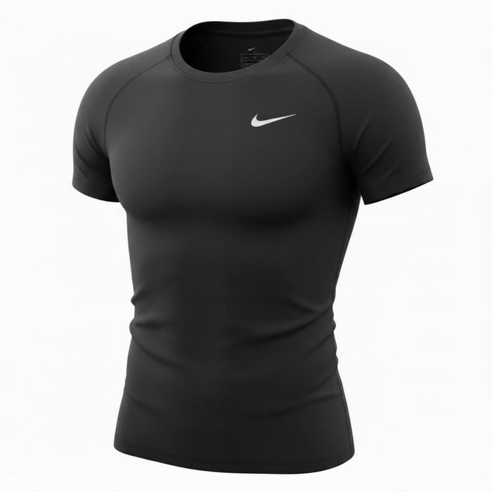 Футболка мужская Nike Pro Combat Черная/белая