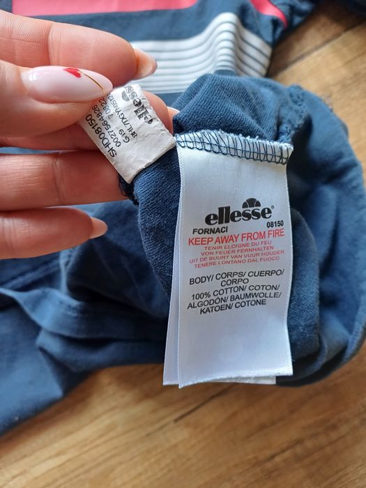 Ellesse t shirt S koszulka niebieska męska bawełna
