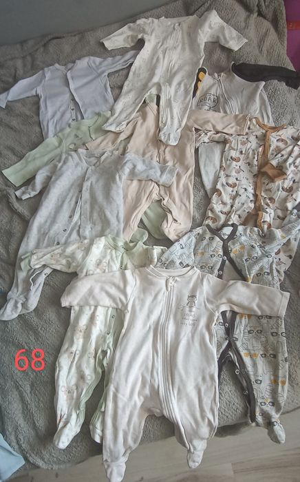 Paczka ubranek dla chłopaka 68 ( 50 sztuk )plus gratisy