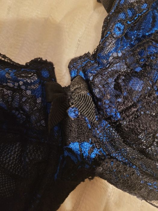 Zestaw bielizny lise charmel  80c i stringi xl swarovski nowe
