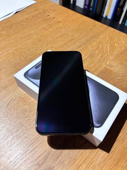 iPhone 15 pro max, stan idealny, titanium blue 256gb, bateria 86%