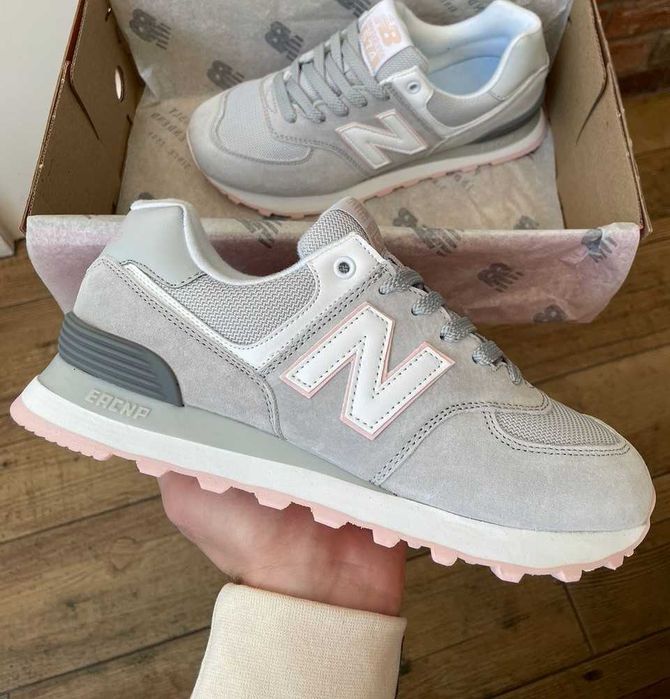 SALE! New Balance 574 Light Grey/Pink 36 37 38 39 40 41 42 43 44 45 46