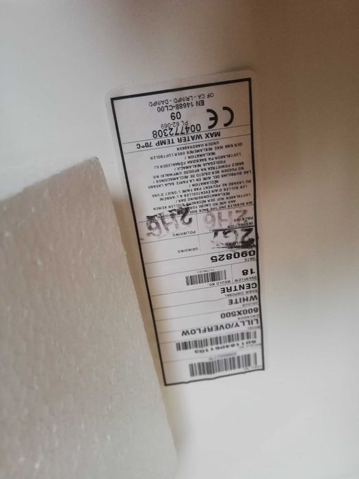 Nowa solidna umywalka nablatowa Lilly Overflow