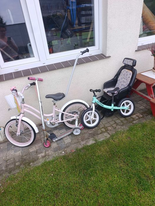 Rowerek dziecięcy, siedzisko do roweru, hulajnoga,odpychacz