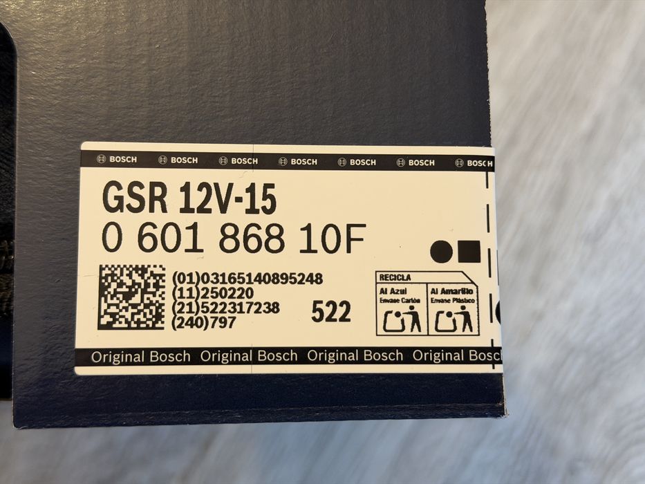 Wkretarka Bosch GSR 12V-15 nowa, komplet