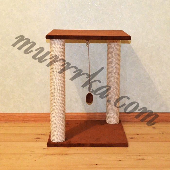 Продам кігтеточку-лежанку джут/бавовна /сизаль с двома стовбами