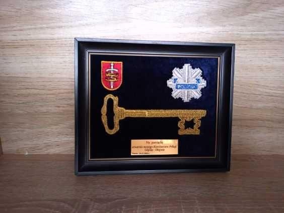 Ryngraf, policja, Komisariat Policji Gdynia Oksywie, stan bdb.