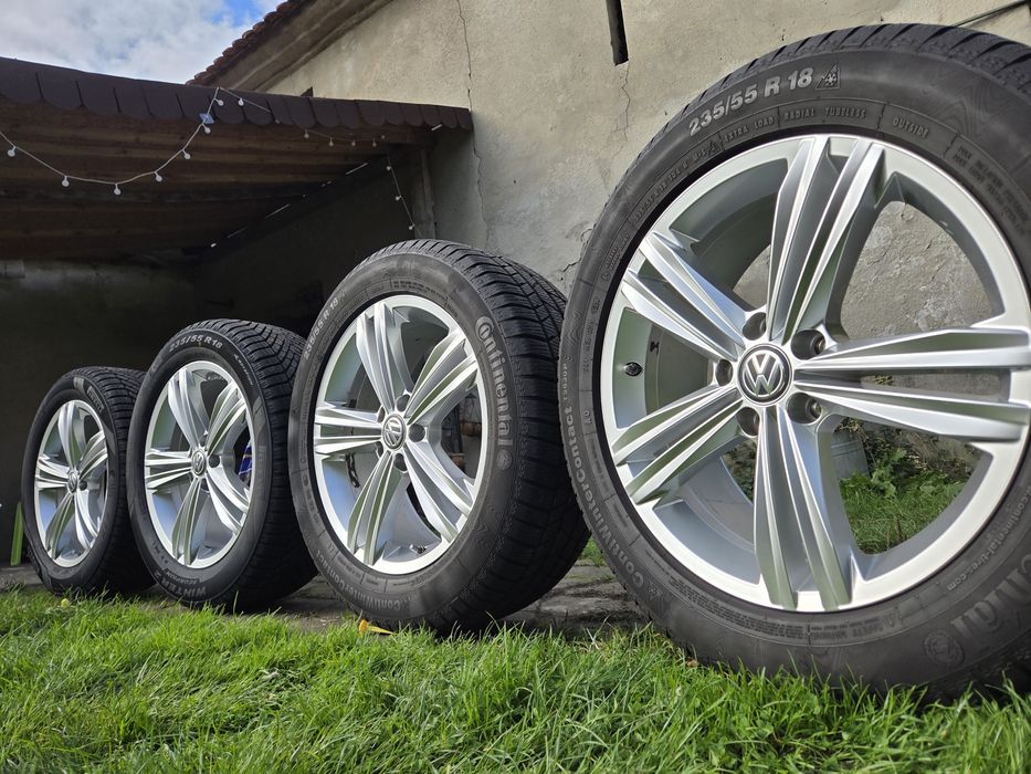 Koła alufelgi VW Tiguan 18 5x112 et 43 7j opony zimowe