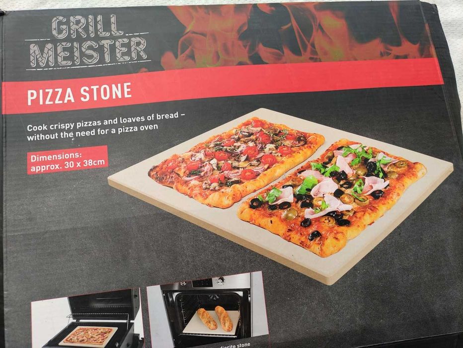 Kamień do pieczenia pizzy 30x38 cm + gratis drewniana łopatka, Lidl do piekarnika i na grill