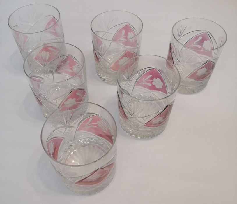 Szklanki kryształowe PRL