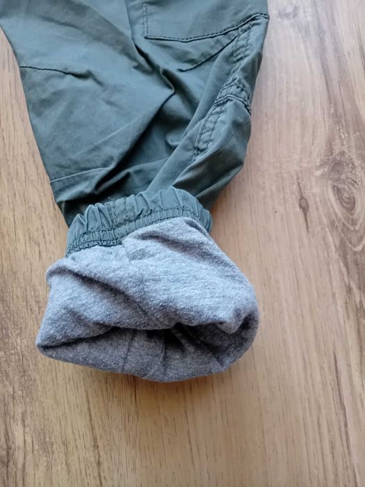 Spodnie chłopięce cargo z podszewką H&M (116cm) 5-6lat