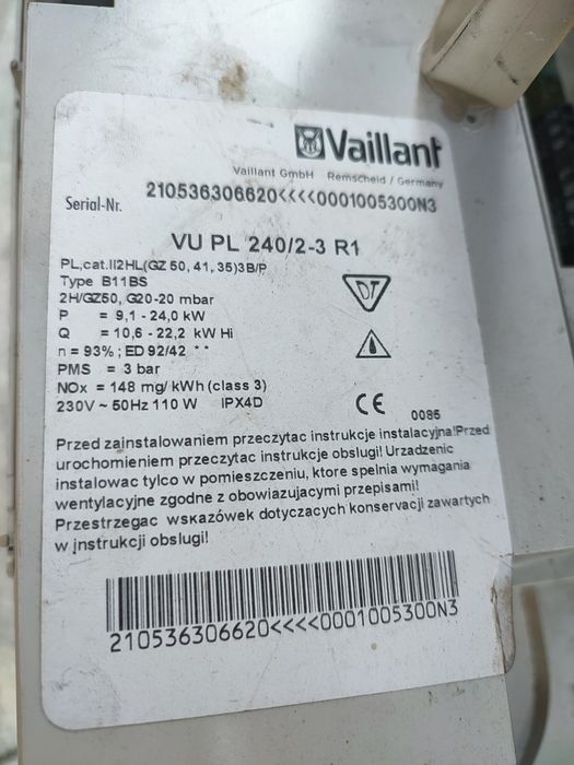 Piec Vaillant 24 kW