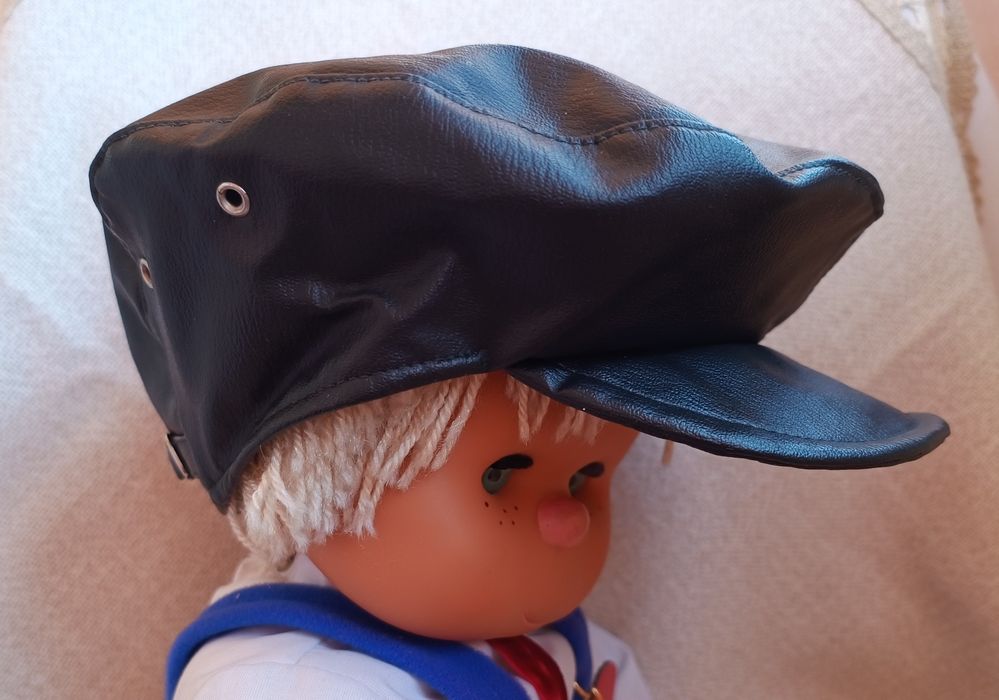Кепка, фуражка кожаная, 55-56 см