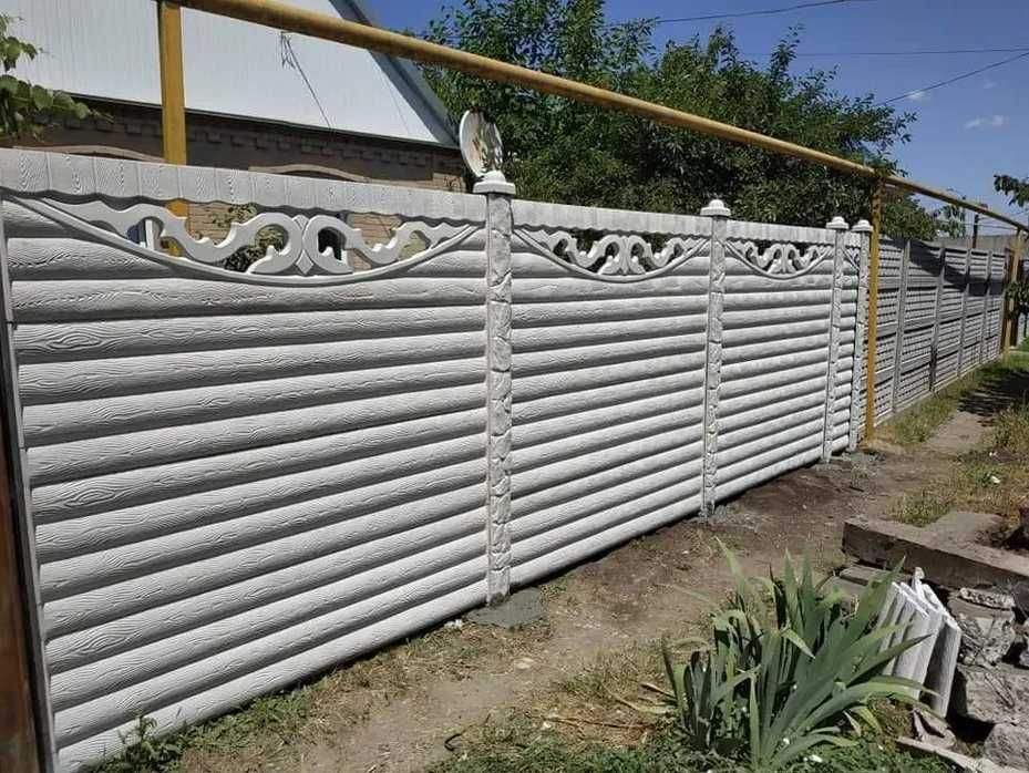 ТМ. MEGA-BETON. Бетонний Забор/Паркан/Огорожа/Еврозабор - Під Ключ!