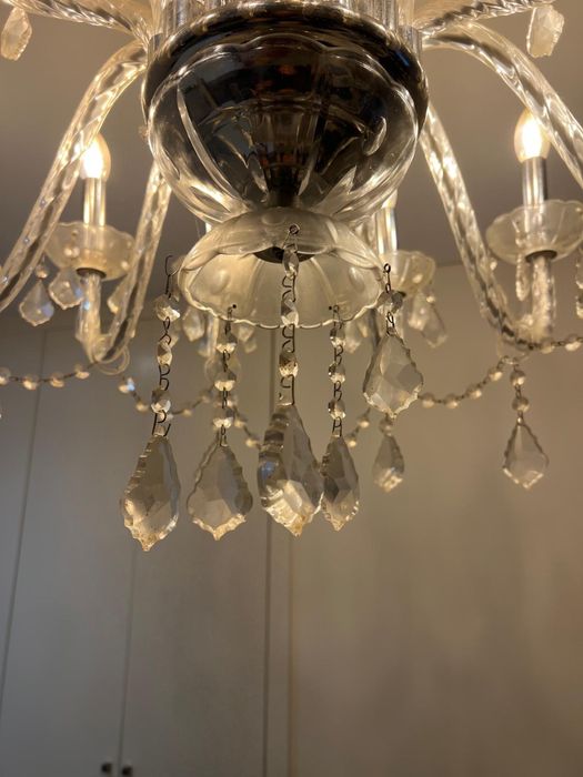 Candeeiro de teto com pingentes