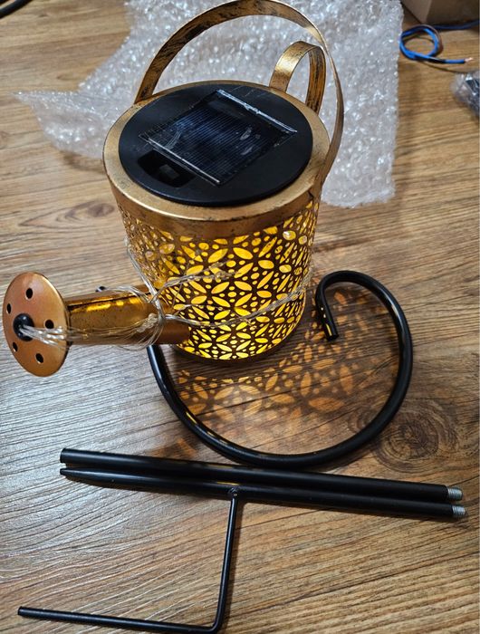 Садовий світильник «Лійка», лампа, ажурний ліхтар на сонячній батареї