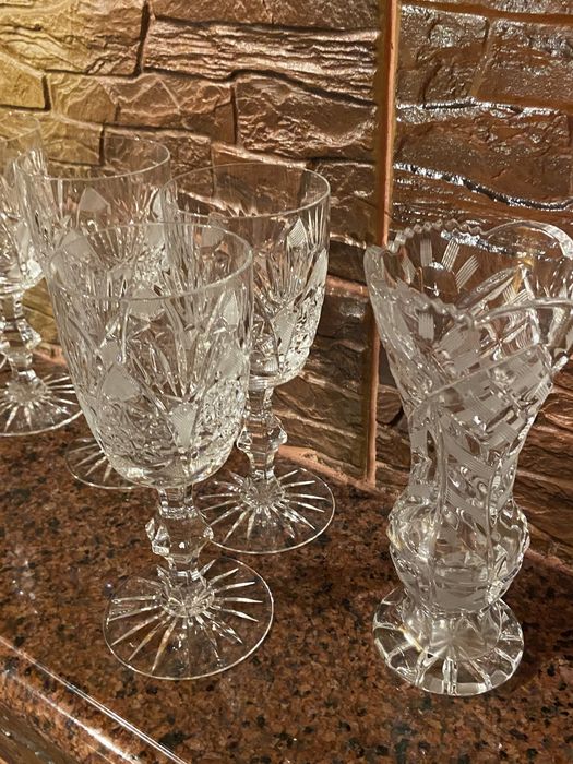 Роскошные бокалы фужеры Югославия винтаж